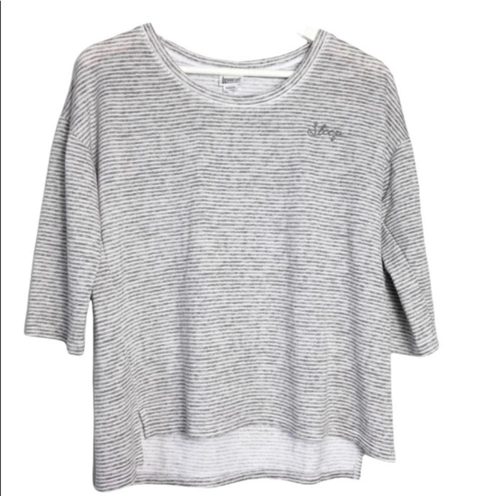 NWOT Be Yourself Sleepwear Striped Comfy Casual Pajama Top Blouse M